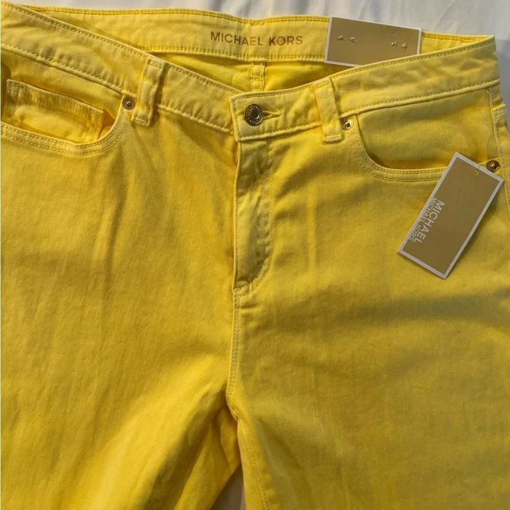 Michael Kors Yellow Skinny Jeans
